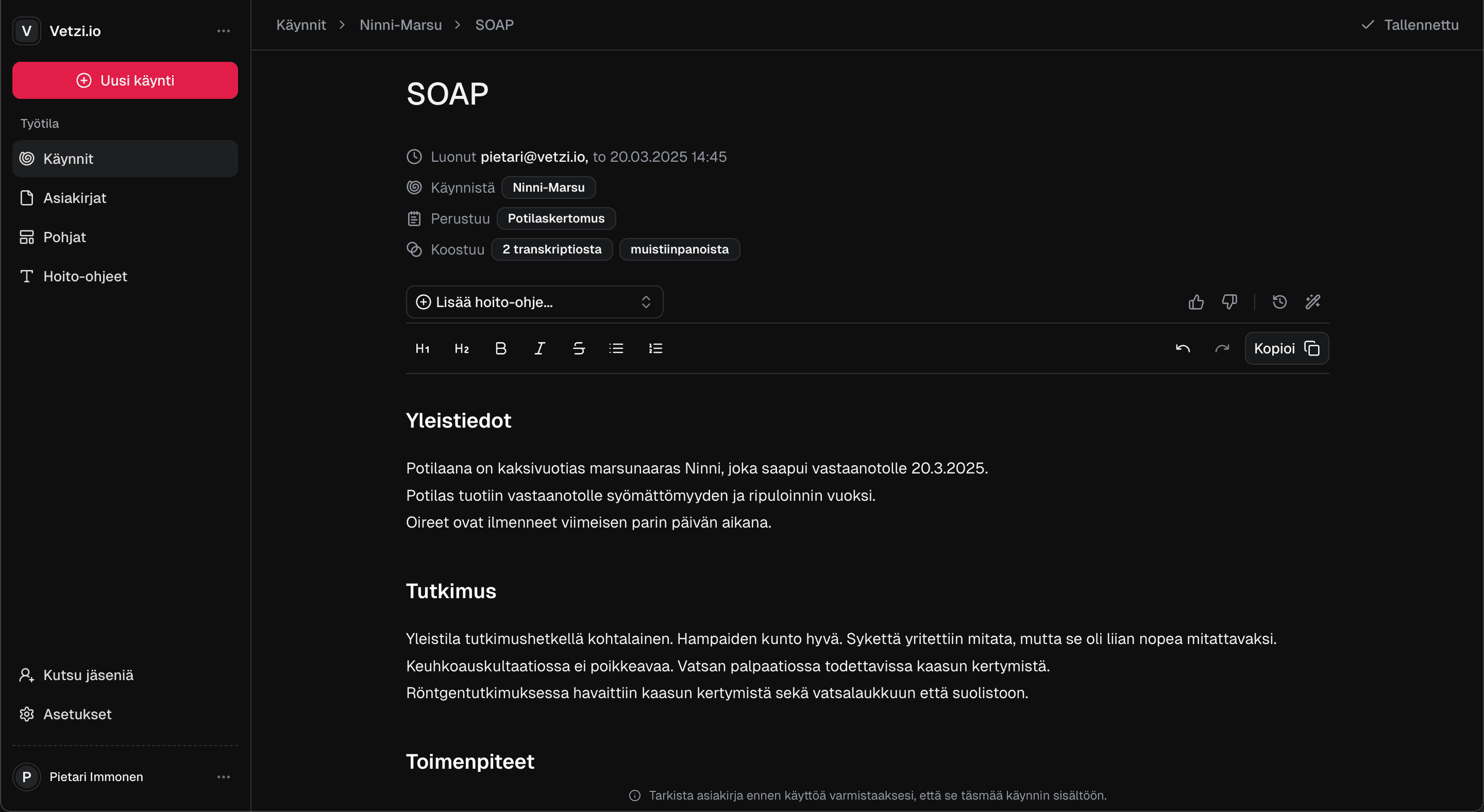 Vetzi app